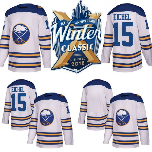 

Buffalo Sabres 2018 Winter Classic Jack Eichel Ryan O'Reilly Seth Griffith Nolan Johan Larsson Matt Moulson Benoit Pouliot Jersey