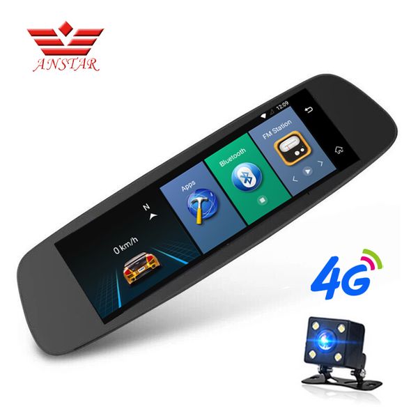 

anstar 4g car camera 7.84" touch android wifi car dvr 1080p rear view mirror with dvr and camera dash cam registrar recorder