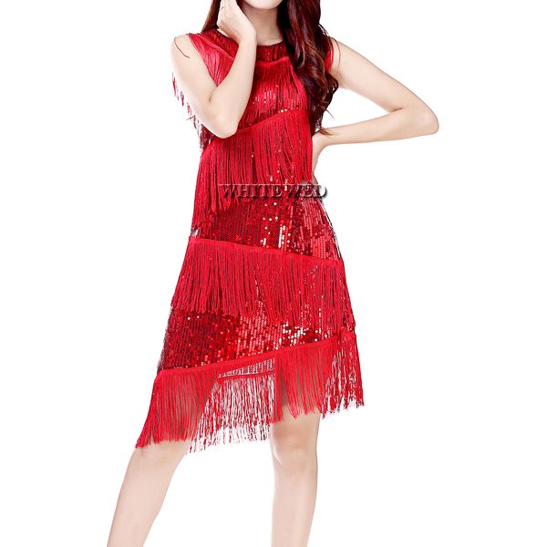 2019 Whitewed Fringe Sequin Jazz Age Roaring 20s Flapper Downton