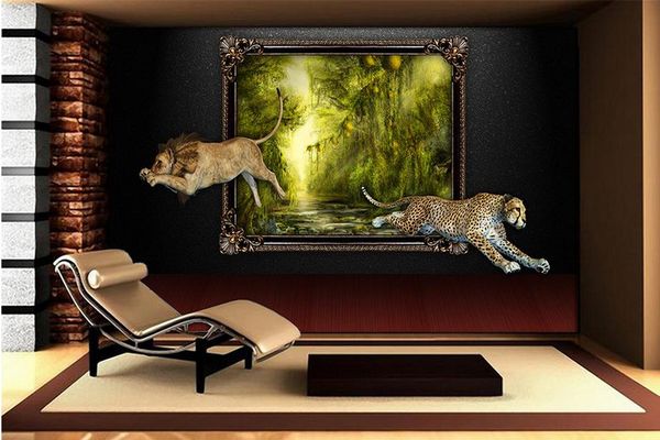 

wallpaper for walls 3 d for living room modern style forest landscape painting nature scenery wall paper