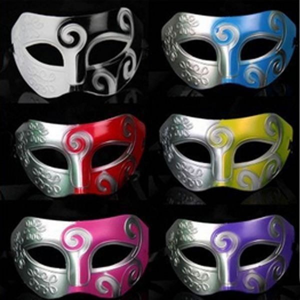 Classic Retro Greek Roman Soldier Mask Party Masquerade Ball Mardi