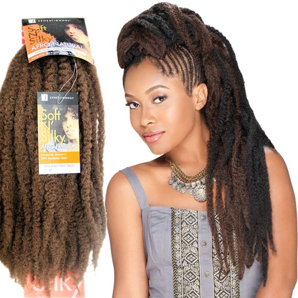 18inches Marley Twist Braid Kanekalon Fiber Afro Kinky Crochet