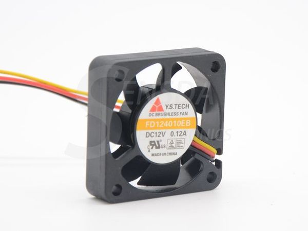 

y.s.tech fd124010eb 4cm 40mm 4*4*1cm 40*40*10mm 4010 12v 0.12a dual ball bearing fan