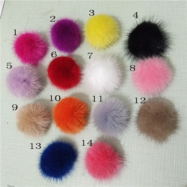 Tokalar saç yay klipleri için 10pcs 2 inç Kürk Craft ponpon top pom pom güzel ponponlar süsleme aksesuarları GR101 tokası