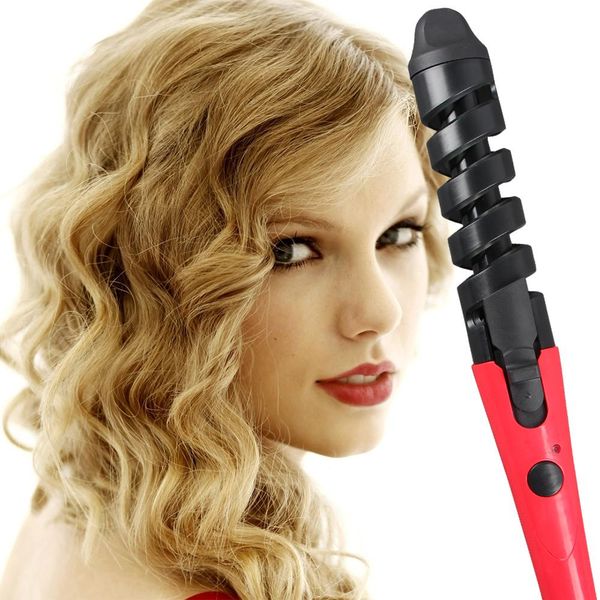 New 2015 Black Red Electric Magic Hair Styling Tool Rizador De