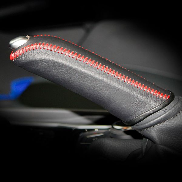 

handbrake cover case for peugeot 508 genuine leather handbrake cover lengthened hand sewing auto interior decoration car styling