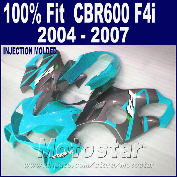 ABS литья под давлением для HONDA CBR 600 F4i обтекатели 2004 2005 2006 2007 обтекатель комплекты 04 05 06 07 cbr600 f4i +7Gifts QEQW