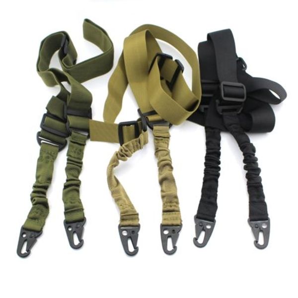 

5pcs/lot adjustable ar15 m4 tactical 2 two point bungee sling for rifle airsoft