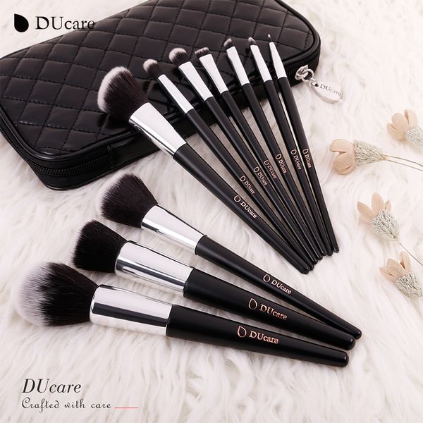 

ducare 10pcs/set makeup brushes beauty cosmetics foundation blending blush make up brush tool kit set