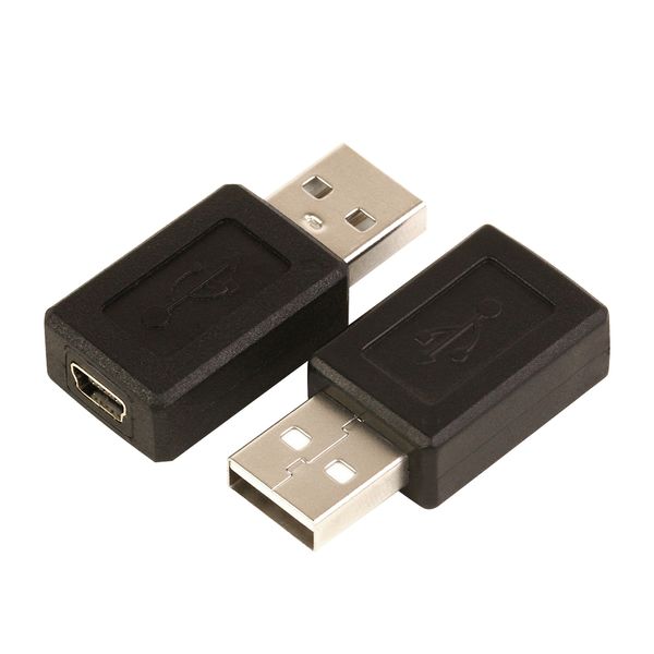 Convertitore del connettore dell'adattatore del cavo dati USB A maschio a micro USB B all'ingrosso da 500 pz/lotto Spedizione gratuita