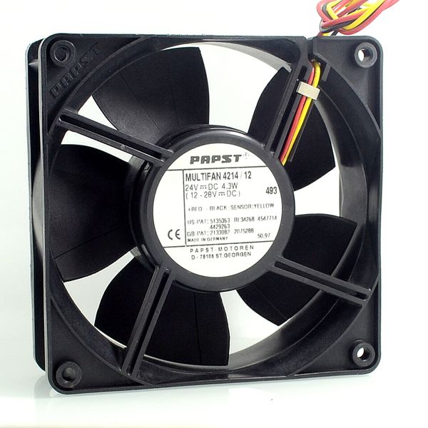 

Новый и первоначально MULTIFAN 4214/12 24V удваивает привод вентилятора 4.3 W 3 проводов на pa