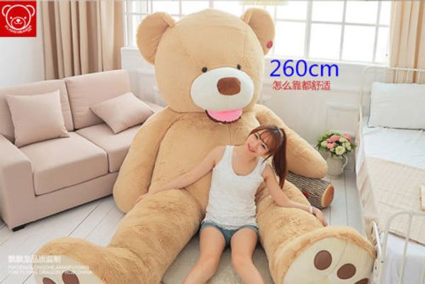 340 cm großer, riesiger Teddybär (nur Bezug), Plüschtierschale (mit Reißverschluss), 334 cm.