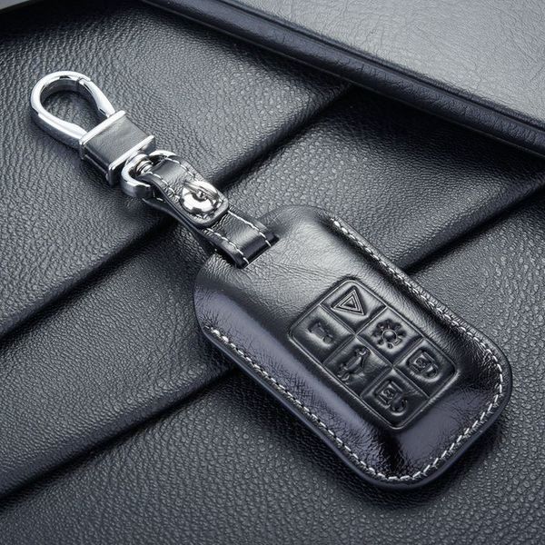 

fob leather key fob case cover for auto volvo key case shell key holders wallet bags keychain accessories for volvo cars261i