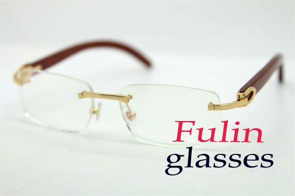 

glasses factory wood sale women 54-18-140mm frameless for size eyeglasses direct eye shipping t8100907 reading : wholesale sqdfs, White;black