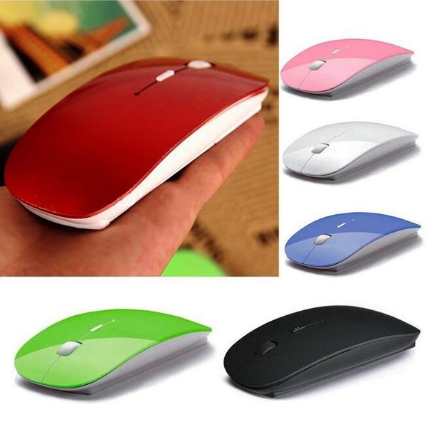 

2.4ghz wireless optical mouse cordless scroll with usb micro receiver dongle for computer pc in retail package dhl shipping