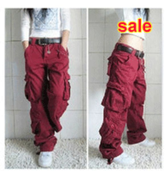 

2015 woman hiphop overalls urban tactical harem pants loose chinos casual army cargo pants loves baggy pantalon, Black;white