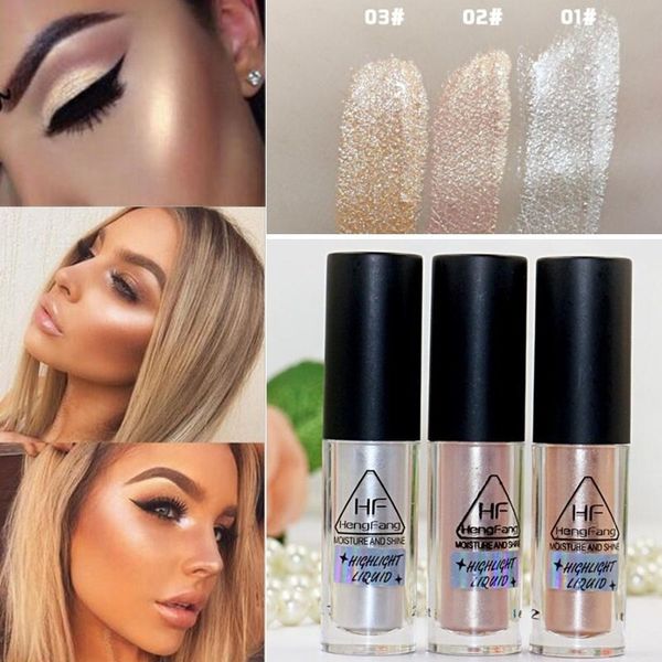 

make up gold highlighter liquid face eye contour brightener glow shimmer