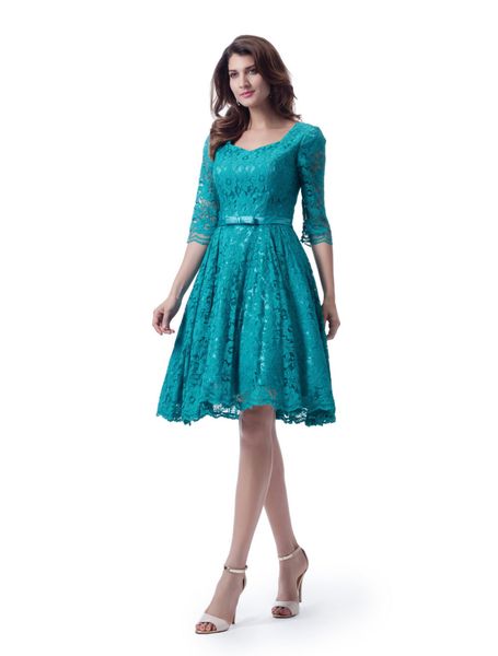 turquoise cocktail dress
