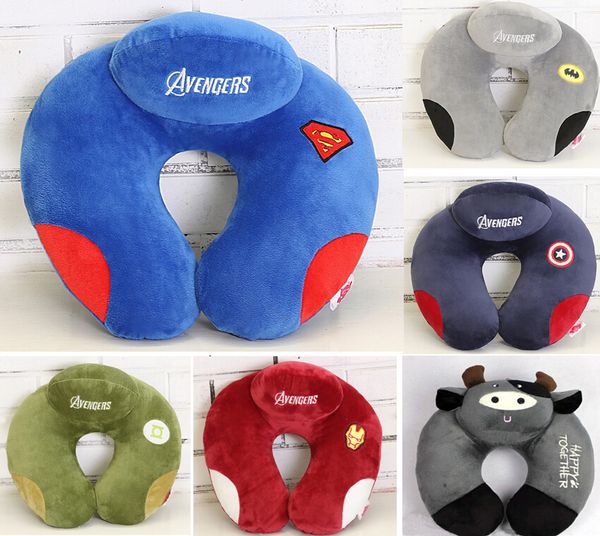 New Fashion Avengers Hero Cartoon U Shaped Car Seat Travel Neck