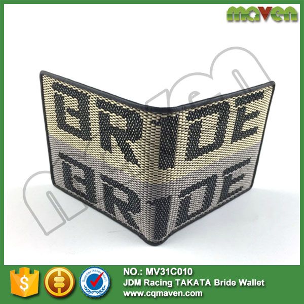 Men/'s Racing Fabric ID Credit Card Holder Bifold BRIDE Wallet Purse Hot Gift