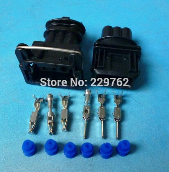 Freies Verschiffen 100Set Kraftstoff Injektor Stecker Auto Wasserdicht 3,5 3P 3 Pin way Elektrischen Draht Stecker Stecker automobil Anschlüsse