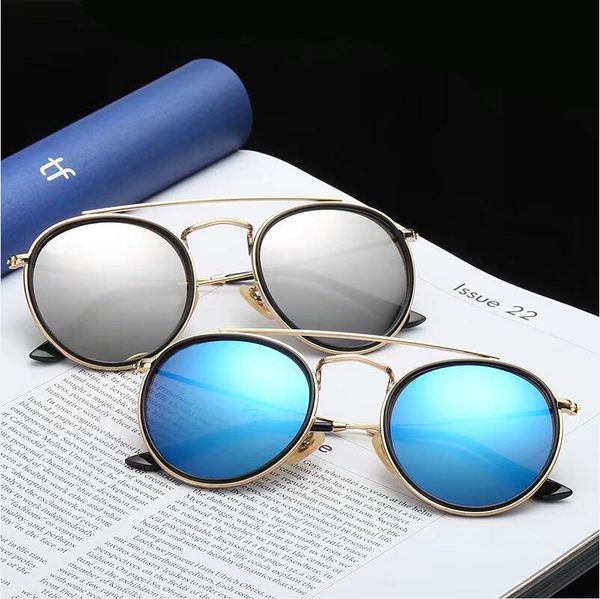 

популярный бренд круглый дизайнер солнцезащитные очки для мужчин и женщин открытый спорт стеклянные линзы солнцезащитные очки солнцезащитные, White;black