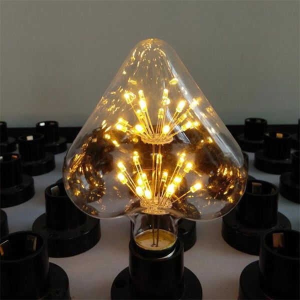 

e27 110-220v 3w energy saving firework led edison starry sky light heart lamp bulb for cafe bar restaurant clothes shop home christmas decor