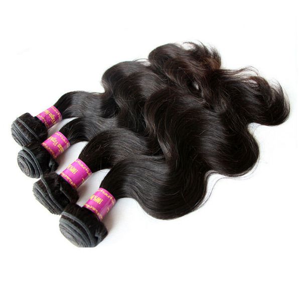 

9A Brazilian Virgin Hair Body Wave Weft Hair Weave Extensions Full Head Natural Color Dyeable Bleachable Unprocessed 3pcs/Lot Free shipping