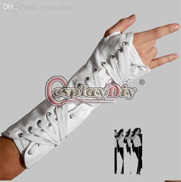 

оптово-mj майкл джексон dangerous tour косплей белый arm brace cast с d0915 правой руки, Blue;gray