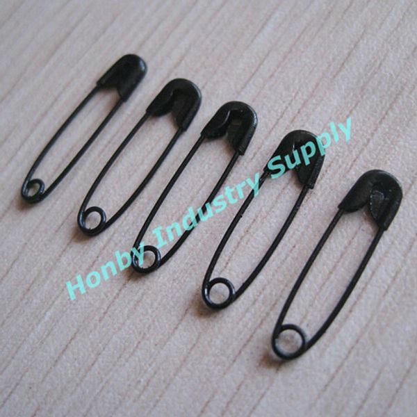 

pack of 2000 pcs mini 000# 19 mm seel safety black cloth tag pin ing, Silver