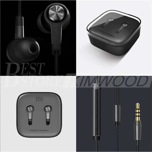 

Original xiaomi pi ton 5 earphone 3 5mm xiaomi tandard edition ba earphone head et with remote mic retail package dhl