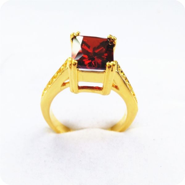 

FREE SHIPPING EXCELLENT STUNNING NATURAL 3.5CT RUBY 14KT GOLD GEMSTONE RING -RY12