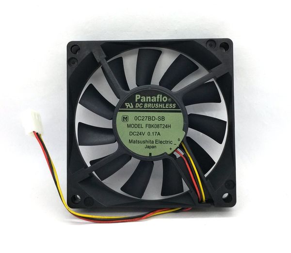 

original panaflo fbk08t24h dc24v 0.17a 80 * 80 * 15mm 8cm equipment dedicated cooling fan