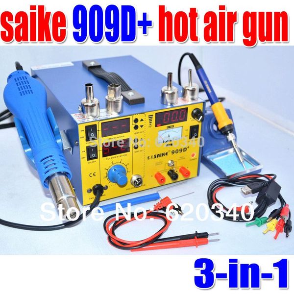 2019 909d Upgrade Genuine Saike 909d Hot Air Gun Rework Station 2019 909d upgrade genuine saike 909d hot air gun rework station with soldering station power 3in1 220v or 110v 700w order 18no track from kepi3