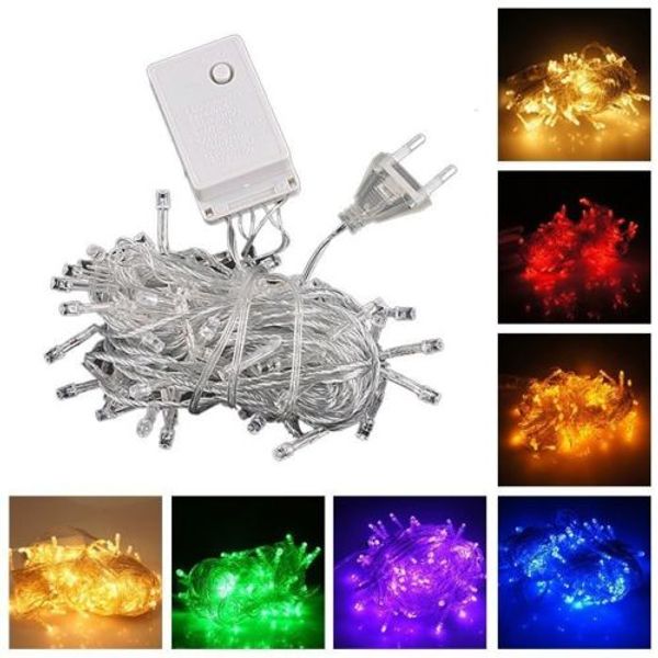 

edison2011 10m-100m waterproof 110v/220v 100 led holiday string lights for christmas festival party fairy colorful xmas led string lights