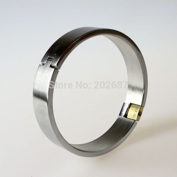 

wholesale-collar bondage toy metal collar lock stainless restrict slave collar with bondage pure female male neck ring collars stee hpol