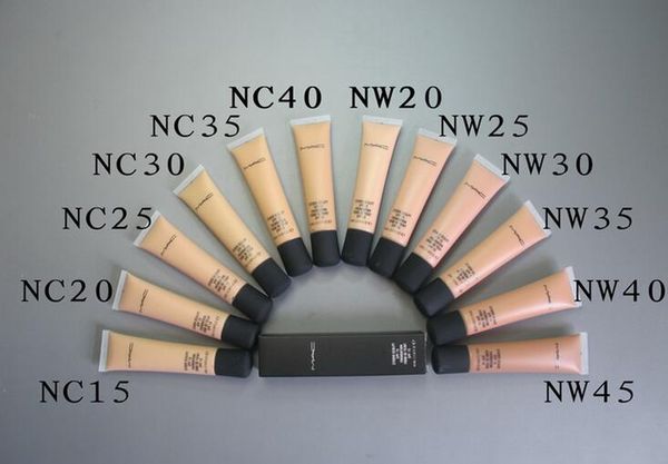 

wholesale brand makeup base, studio spf15 liquid foundation, face primer 40ml mc makeup foundation ing