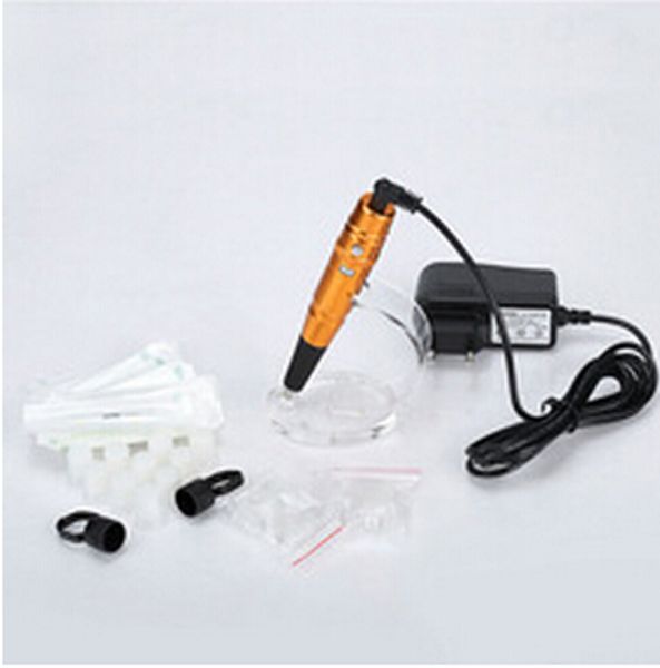 

wholesale-golden permanent tattoo makeup machine-professional eyebrow and lip tattoo makeup pen set with ing