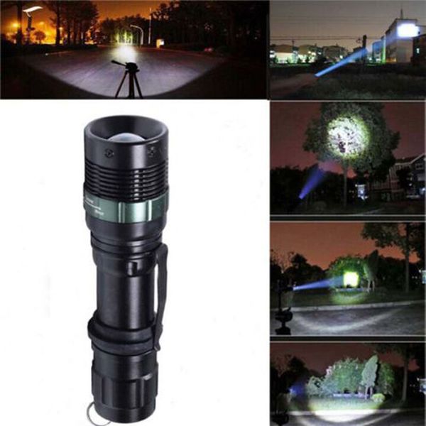 

wholesale-brand outdoor led led light linternas torch zoom lamp light 3000 lumen zoomable cree xm-l q5 ing