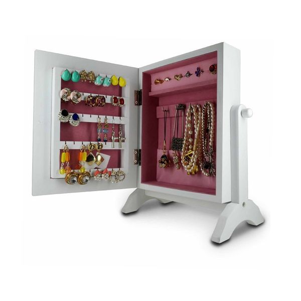 2020 Tabletop Mini Jewelry Box Wooden Armoire With Mini Jewelry Box Wooden Armoire