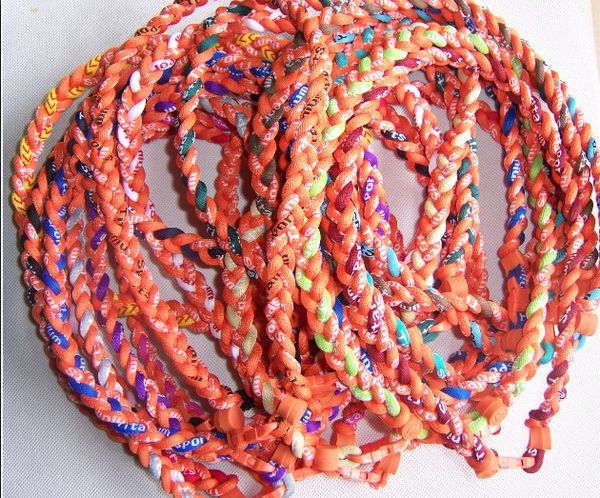 

Новый Бейсбол Спорт Титана 3 веревки плетеный Спорт gt ожерелье много цветов