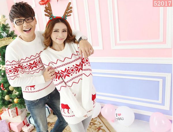 

Couple clothe for chri tma lover weater white13161
