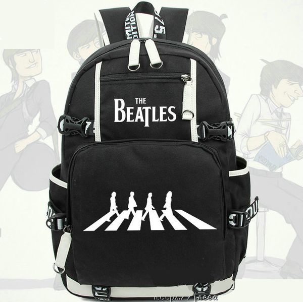 

John Winston Lennon backpack The Beatles daypack Rock band schoolbag Music rucksack Sport school bag Outdoor day pack