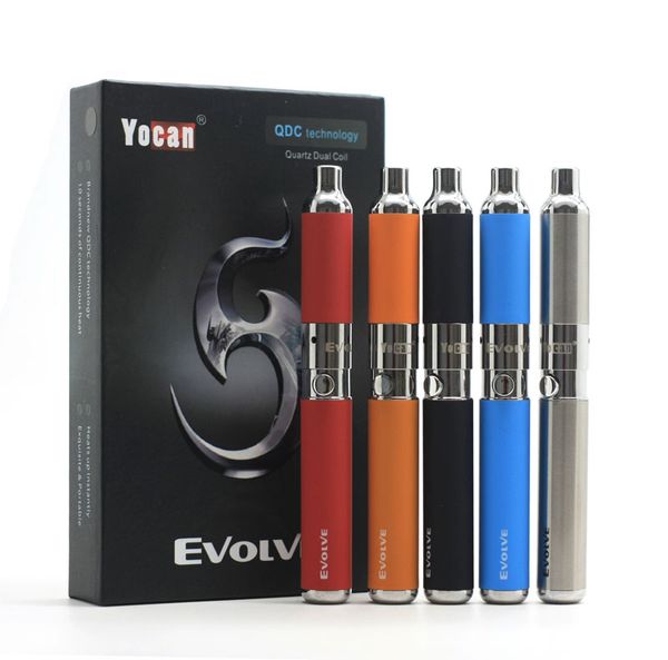 

Аутентичные Yocan Развиваться Воск Испаритель Ручка Наборы E Сигареты Комплект Кварц Двойной Катушки Развиваться Испаритель 5 Цветов Оригинал Yocan Испаритель