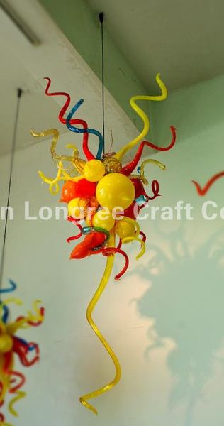 

multi color murano glass hanging led chandelier modern art deco christmas decoration colorful glass small chandelier with ce ul certificate