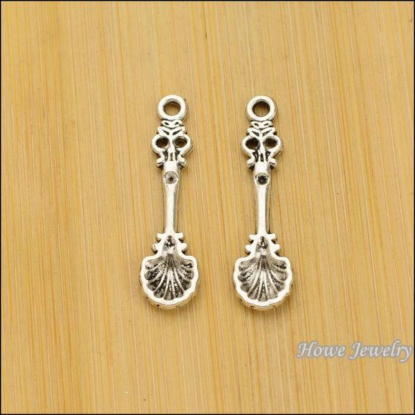 

85 pcs vintage charms spoon pendant antique silver fit bracelets necklace diy metal jewelry making, Bronze;silver