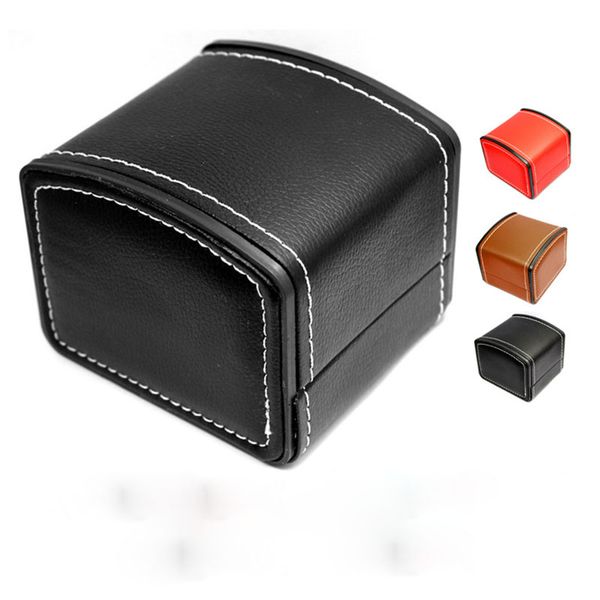 

luxury watch boxes pu leather watch box mens for luxury watches box woman's men watches case, Black;blue