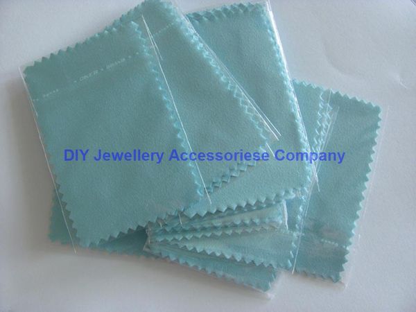 

200pcs 10*7cm silver polish cloth for silver golden jewelry cleaner blue pink green colors option quality