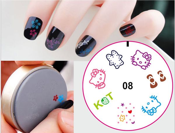 

3d 25g/pc diy nail art stamp stamping silicon gel plate design template 40 style hipping dhl 60008, White