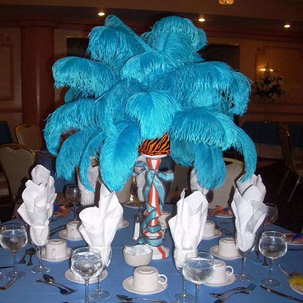 Acheter Plumes D Autruche Turquoise Grand Parti De Bricolage